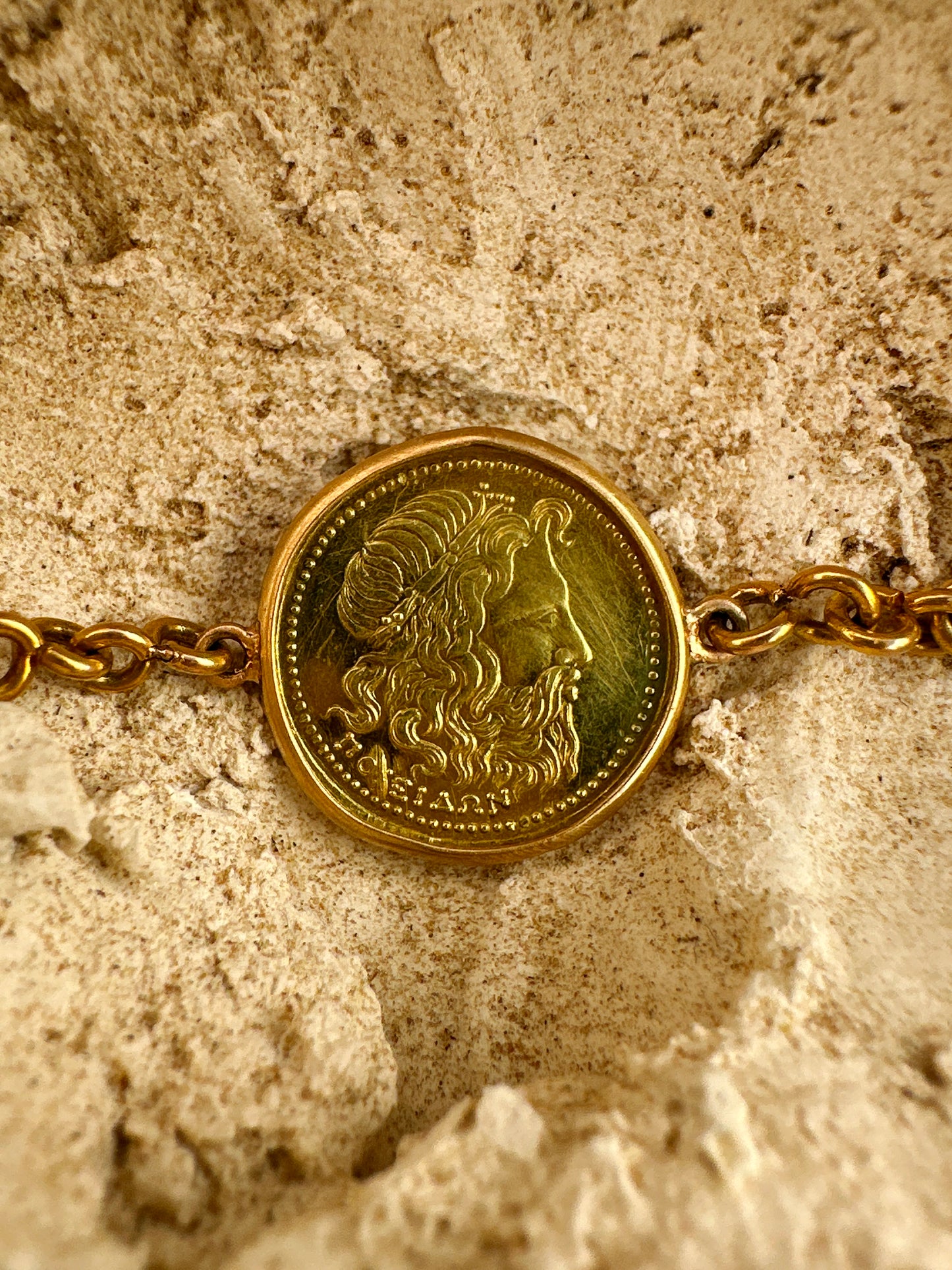 Poseidon and Alexander Coin Bracelet