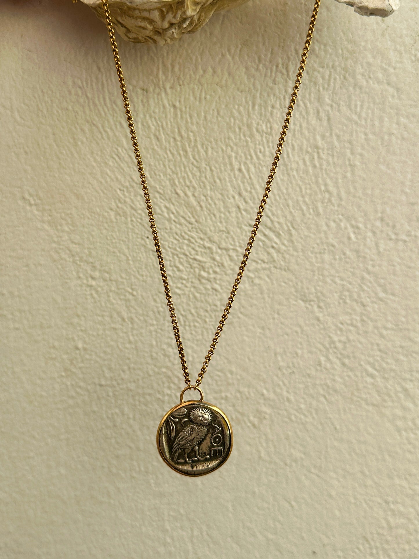 Athenian Tetradrachm Coin Neckalce