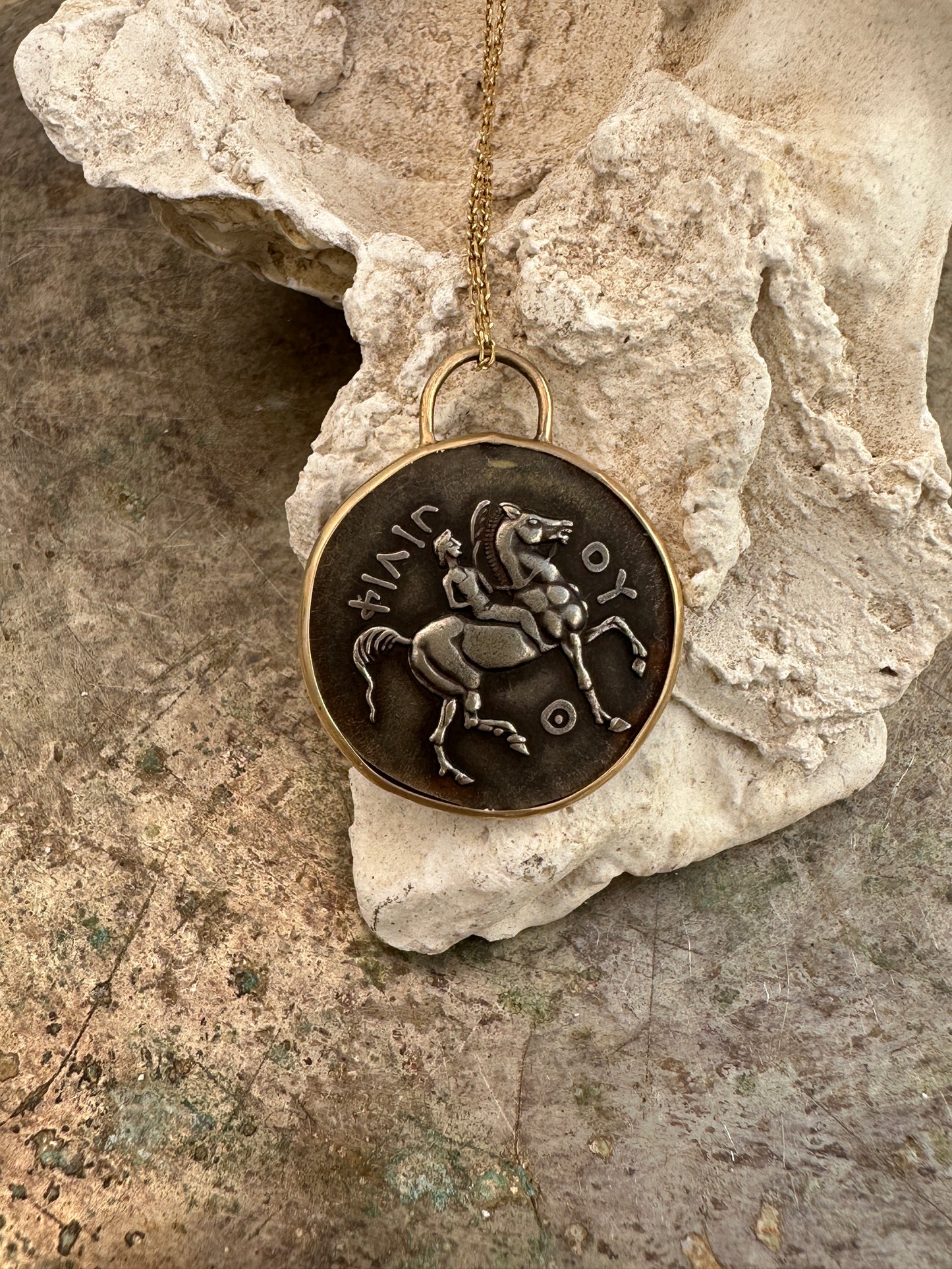 Zeus Tetradrachm Coin Pendant