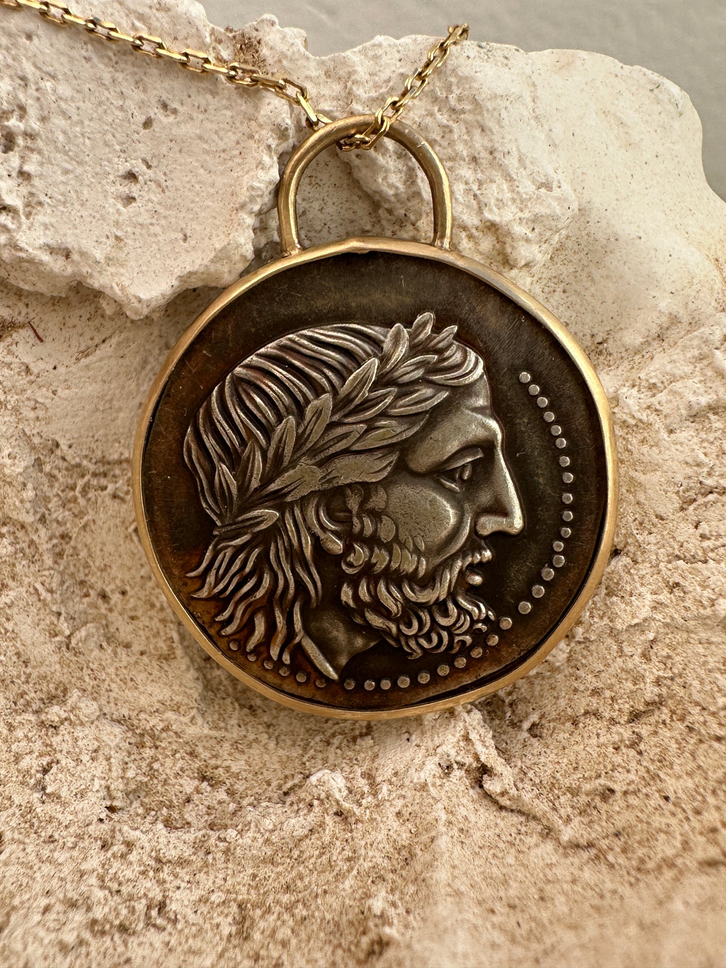 Zeus Tetradrachm Coin Pendant