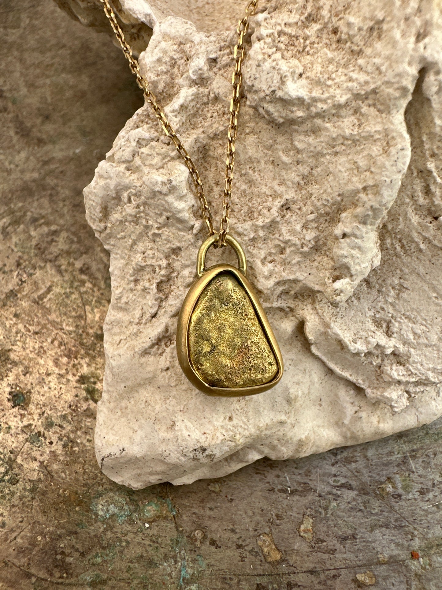 Raw Gold Nugget Pendant