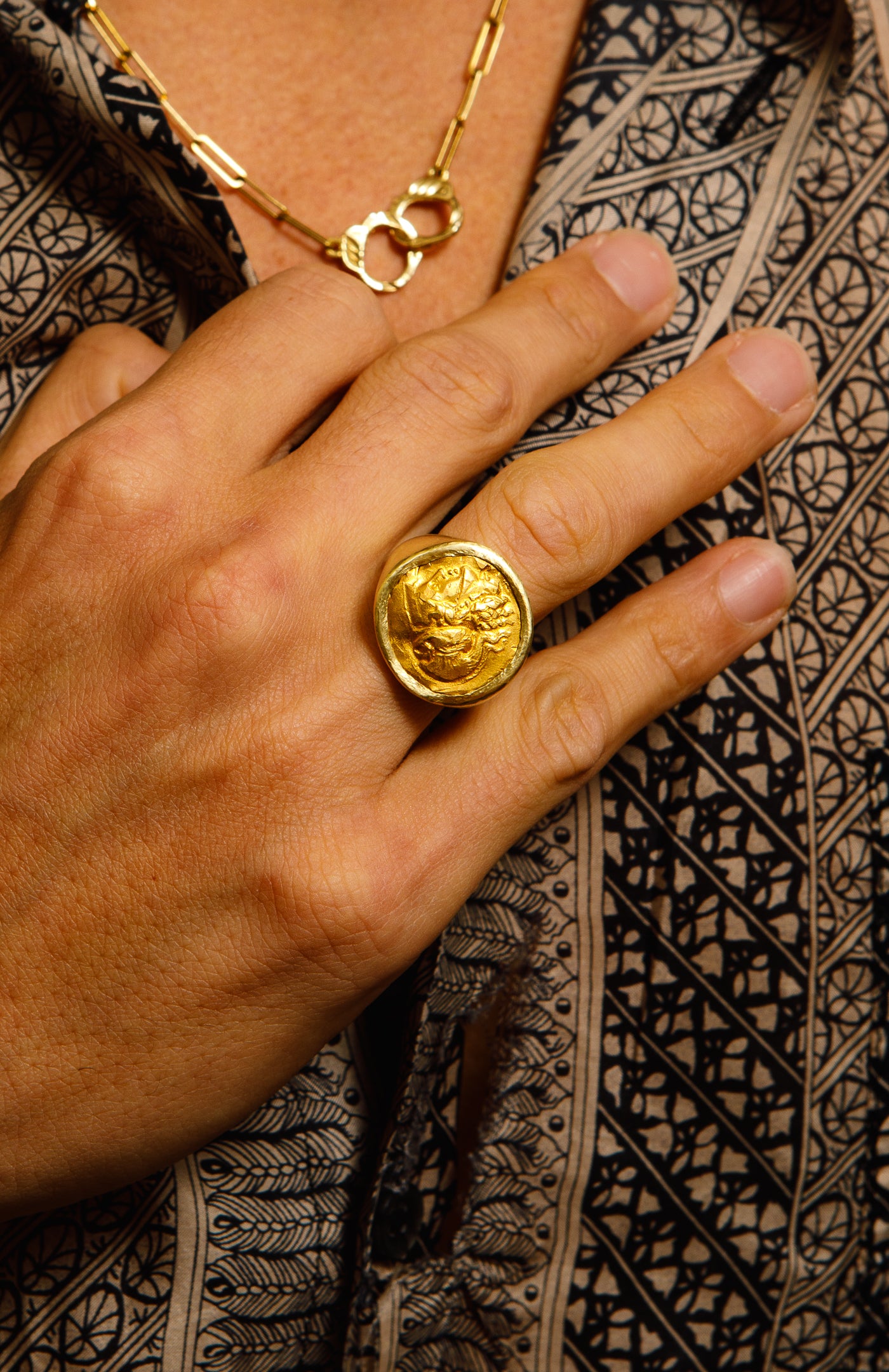 Athena Coin Ring